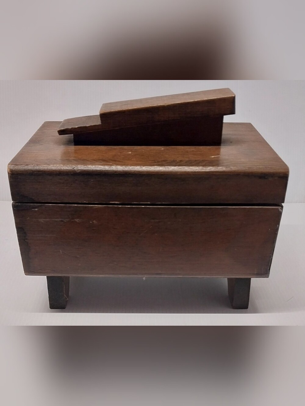 Vintage Shoes Shine Box Kit with Accessories Wood